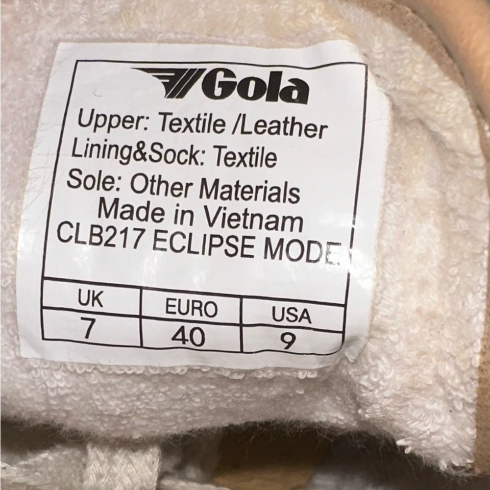 Gola | Eclipse Mode Sneaker | wheat gold oat | women’s Size 9 - Picture 4 of 8
